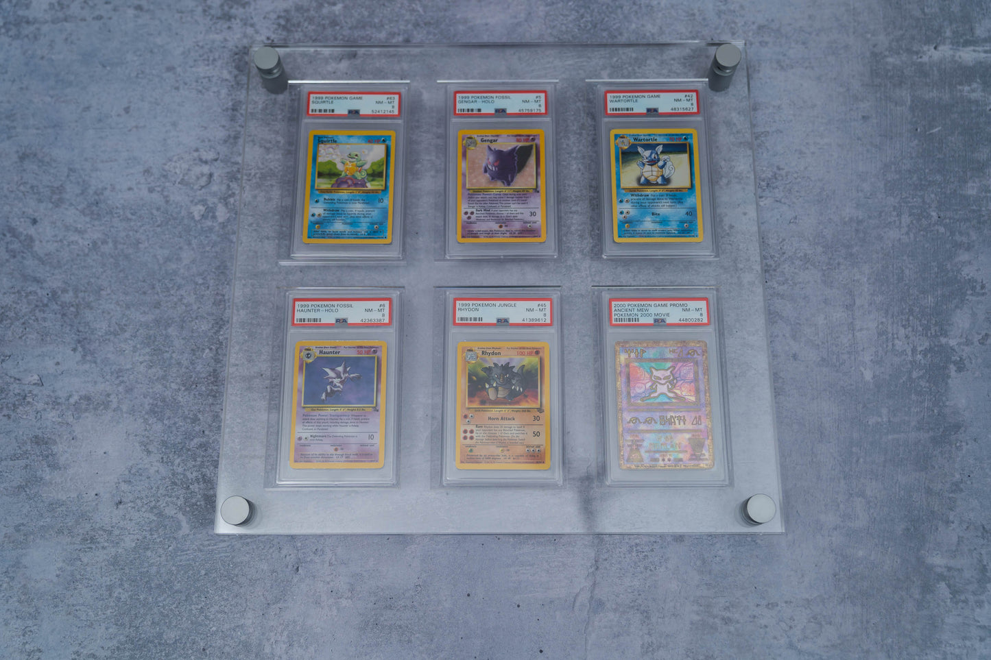 Six Graded Card Display - 3x2