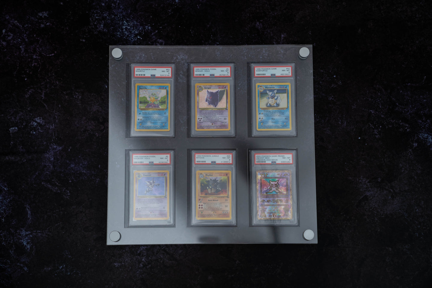 Six Graded Card Display - 3x2