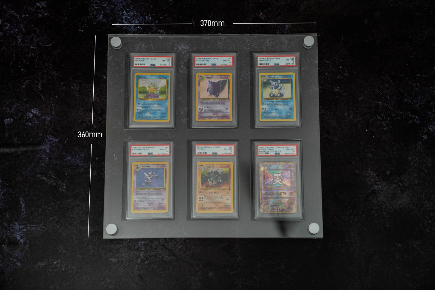 Six Graded Card Display - 3x2