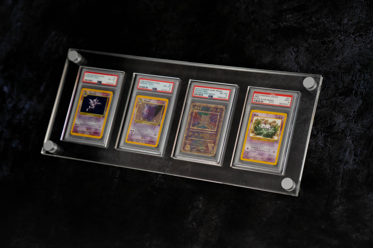 Quad Graded Card Display - 4x1