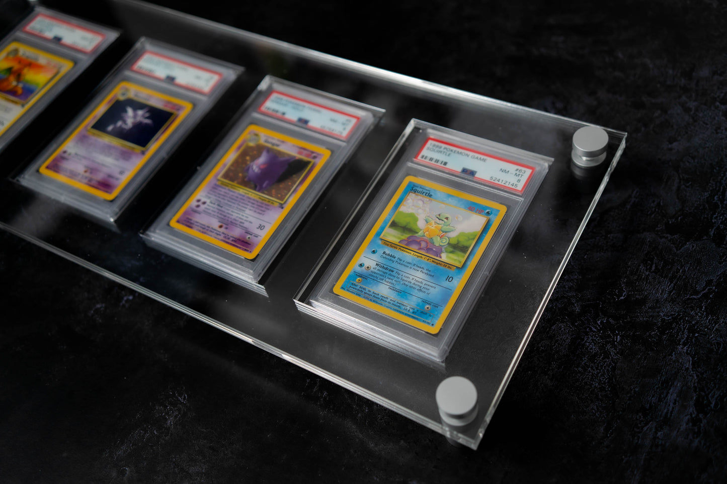 Quad Graded Card Display - 4x1