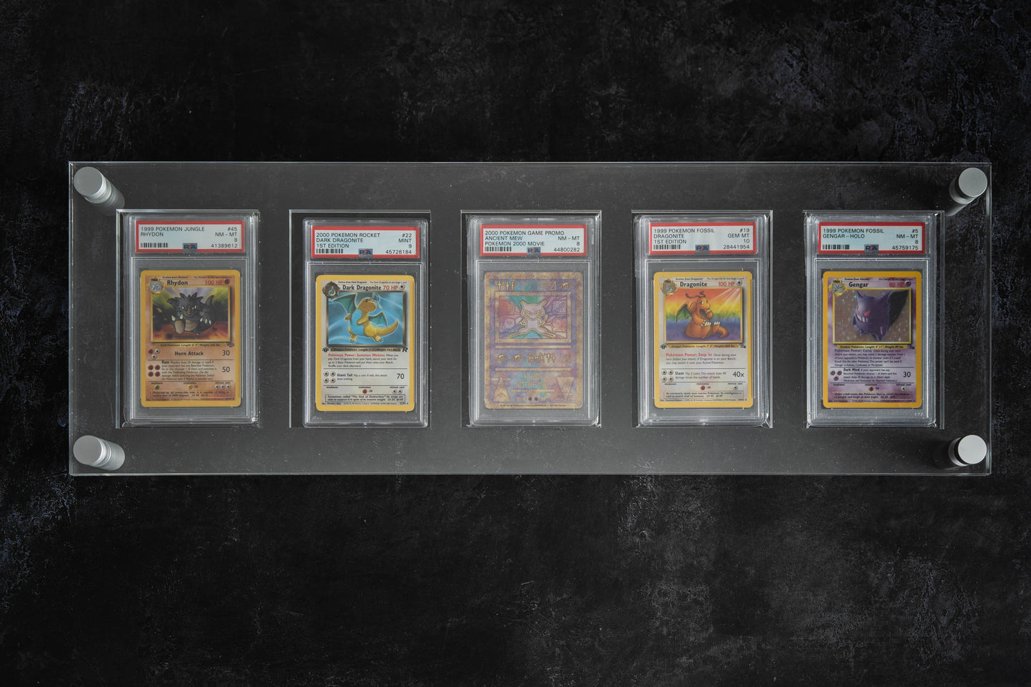 Five Graded Card Display - 5x1