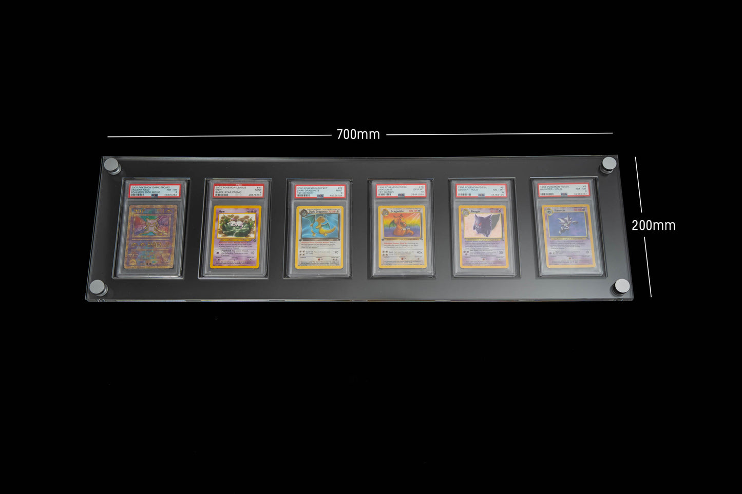 Six Graded Card Display - 6x1