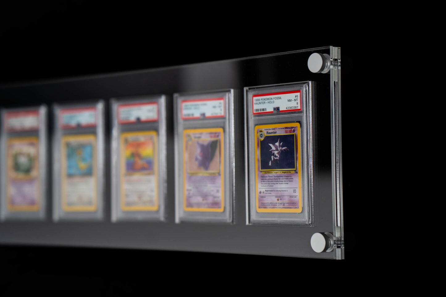 Six Graded Card Display - 6x1