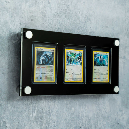 Triple Toploader Card Display - 3x1